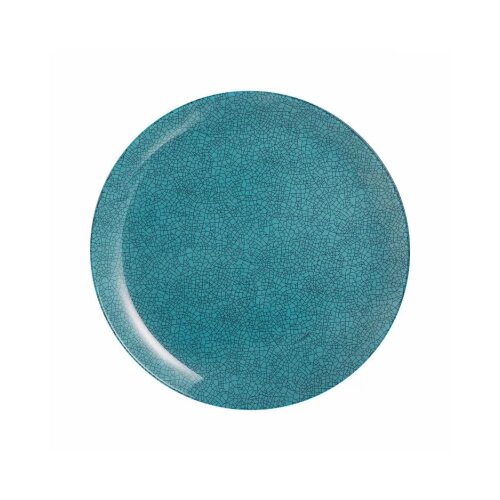 Luminarc Icy Blue 26 Stakleni plitki plavi tanjir Slike