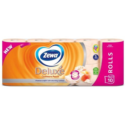 Zewa toalet papir troslojni deluxe peach 10/1 Slike