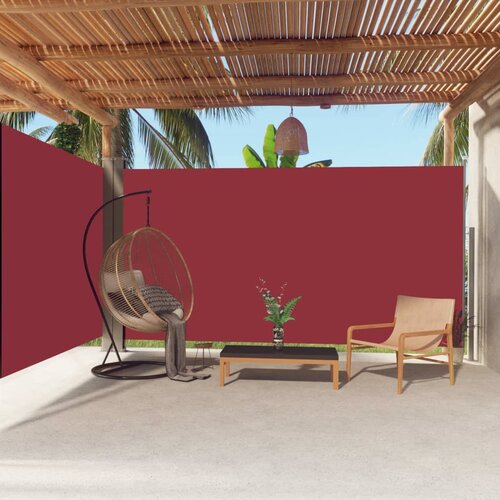 vidaXL zložljiva stranska tenda rdeča 200x600 cm Cene