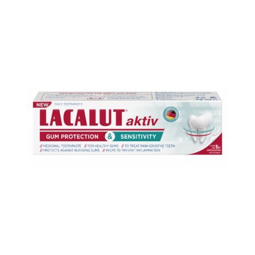 Lacalut aktiv&amp;amp;senzitiv pasta za zube 75ml Slike