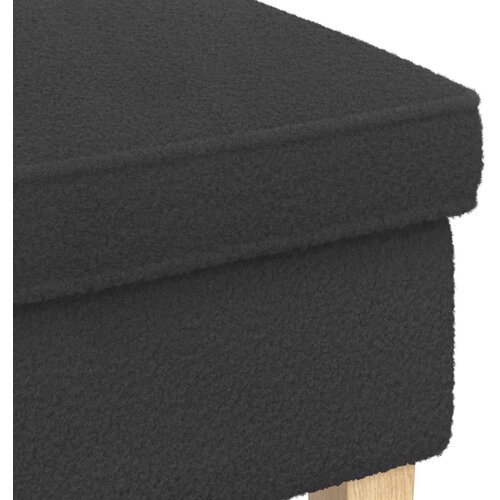  Stolica za noge Tamnosiva 55 x 35 x 41 cm Boucl&amp;eacute; Slike