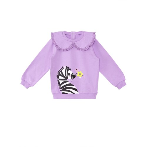Denokids Zebra Baby Girl Lilac Sweatshirt Cene