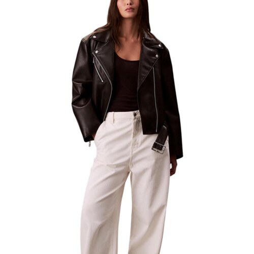 Calvin Klein Jeans FAUX LEATHER MOTO JA LV044C532G Crna Slike