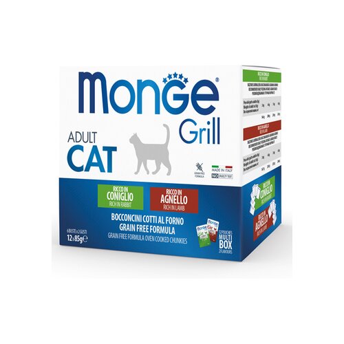 Monge superpremium hrana za mačke, zečetina i jagnjetina, 12x85g Cene