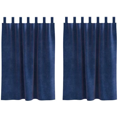  Zavjese za zamračivanje 2 pcs Tamno plava 140 x 140 cm Bar&amp;scaron;un Slike