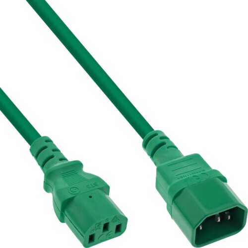  InLine 16505G strujni kabel Zeleno 0,5 m C13 spoj C14 spoj Cene