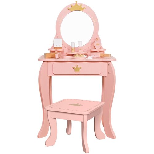 Kinder Home Dečiji sto za &amp;scaron;minkanje sa ogledalom, princeza ( V08H206B ) Slike