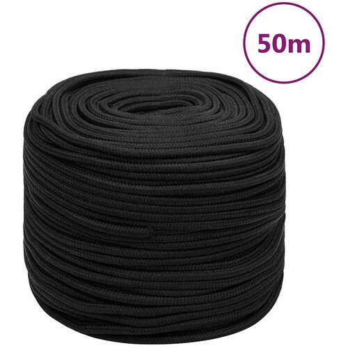  Brodski konop tamnocrni 8 mm 50 m od polipropilena Slike