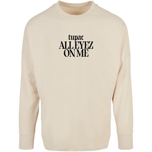 Merchcode Men's hoodless sweatshirt 2Pac All Eyez on me Tracklist Cut On cream Cene