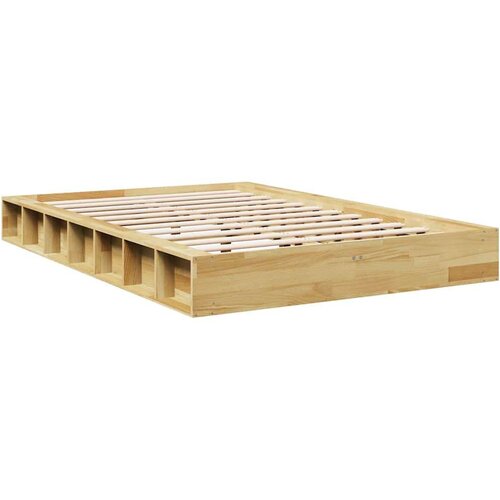 VidaXL Okvir kreveta bez madraca 120x200 cm puno drvo hrast Slike