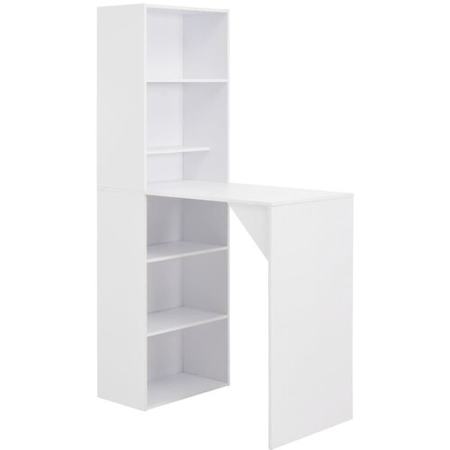 Barska miza z omarico bela 115x59x200 cm Cene