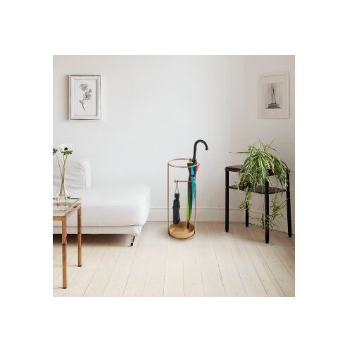 Aberto Design Stalak za ki&amp;scaron;obran Semsiye-003, 22x22x60 cm, Zlatna boja Slike