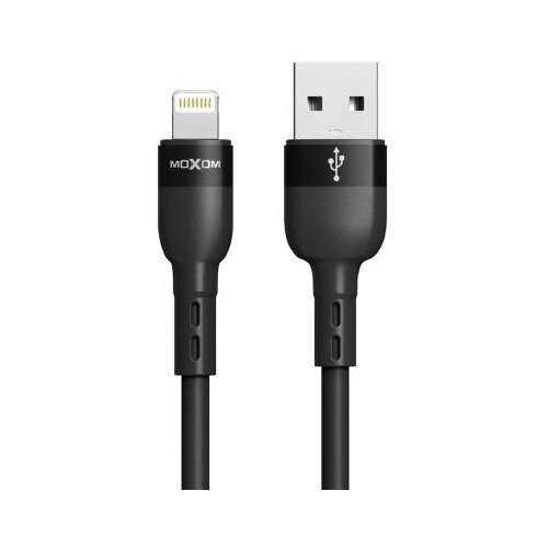 Moxom Usb data kabal mx-cb184 3a lightning 1m crni ( U2062 ) Slike