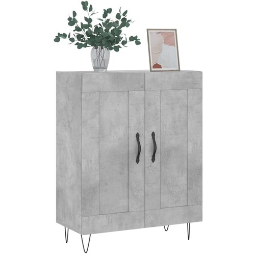  Komoda siva boja betona 69,5x34x90 cm od konstruiranog drva Slike