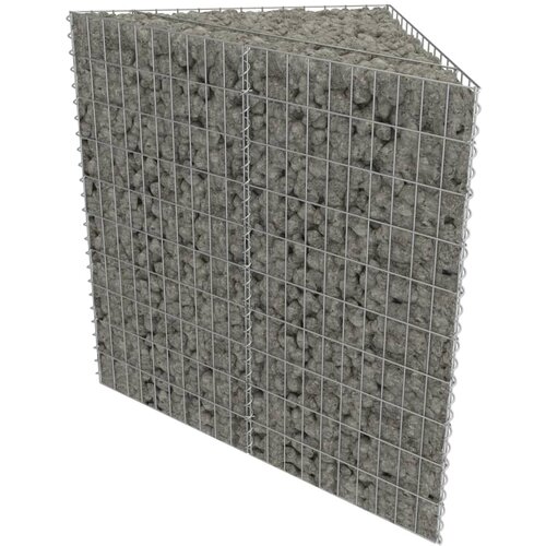 Gabionska sadilica od pocinčanog čelika 75 x 75 x 100 cm Slike