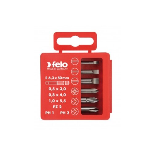 Felo set bitova Industrial Bit-box Profi 50mm SL/PH/PZ 6/1 03092516 Slike