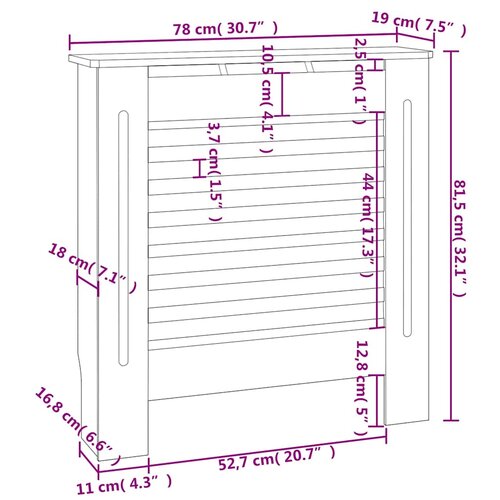  Pokrov za radijator MDF 78 cm Slike