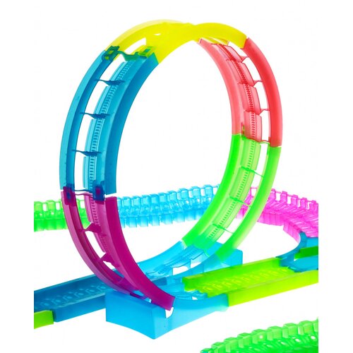  Svjetleća staza za autiće Glow track- 132 elemenata Slike