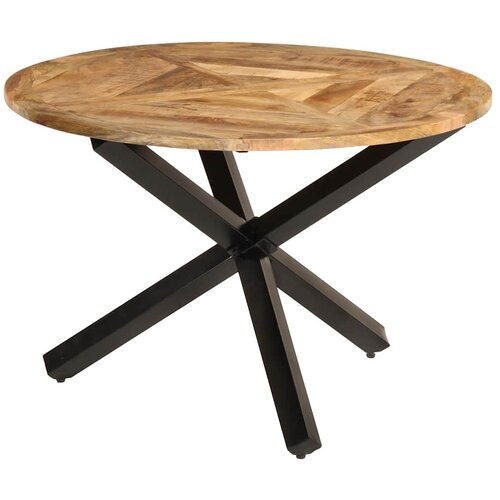 VidaXL Blagovaonski stol &amp;Oslash; 110 x 75 cm masivno grubo drvo manga Slike