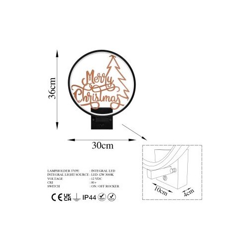  XMAS18 BlackCopper Wall Lamp Slike