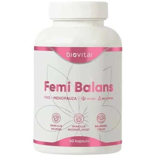 Biovital Kapsule za menopauzu i PMS Femi Balans, 60 kapsula Slike