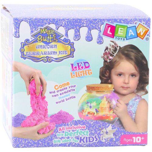 Lean Toys Ustvarjalni komplet za terarij z belo samorogovo LED svetilko in daljinskim upravljalnikom Slike