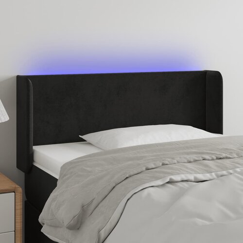 VidaXL LED uzglavlje crno 103x16x78/88 cm bar&amp;scaron;unasto Slike