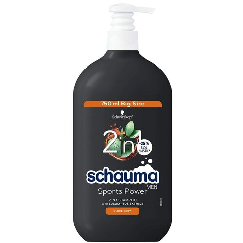 Schauma MEN gel za prhanje in šampon 2v1 za moške Sports Power 750 ml Cene