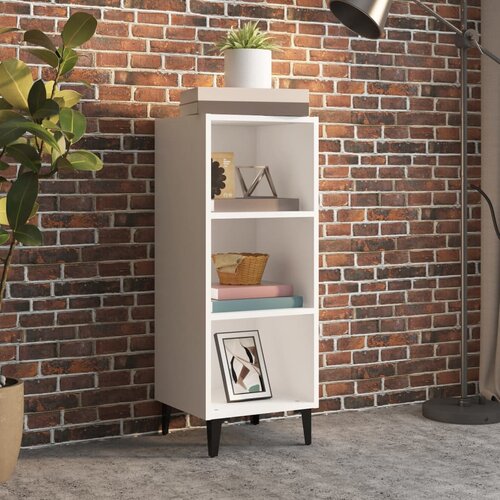 vidaXL Komoda bijela 34,5 x 32,5 x 90 cm od konstruiranog drva Cene