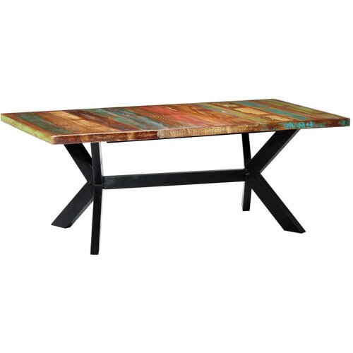  Blagovaonski stol od masivnog obnovljenog drva 200x100x75 cm Cijene