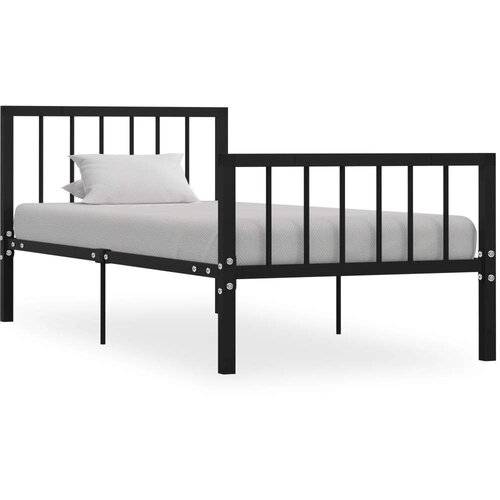  Za krevet crni metalni 90 x 200 cm Cene
