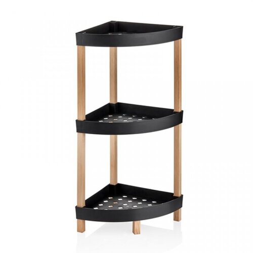 Bienwood Ugaona drvena polica sa plastičnim pregradama BIE-7208 Cene