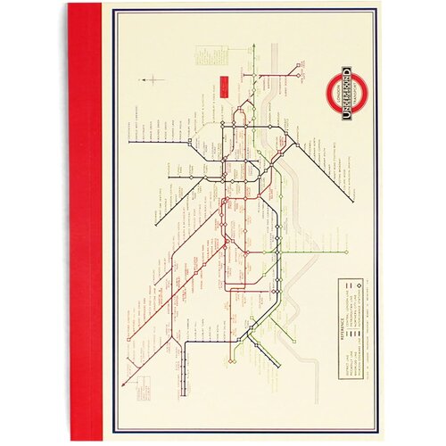 Rex London A6 bilježnica 60 str. Heritage Tube Map – Cijene