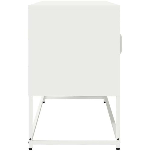 VidaXL TV ormarić bijeli 100,5x39x60,5 cm hladno valjani čelik Slike
