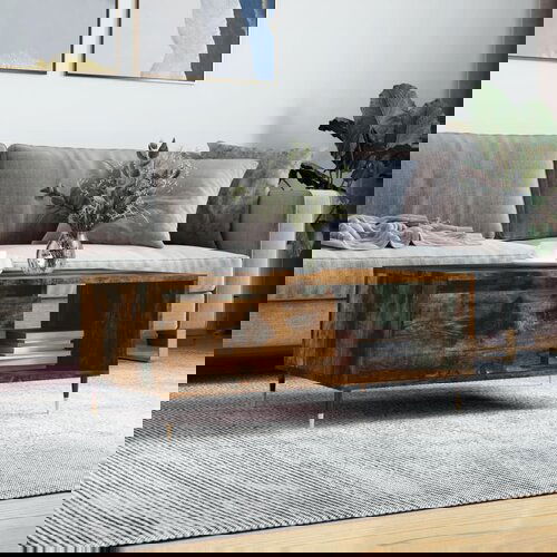 VidaXL Stolić za kavu boja hrasta 90x50x36 5 cm konstruirano drvo Slike