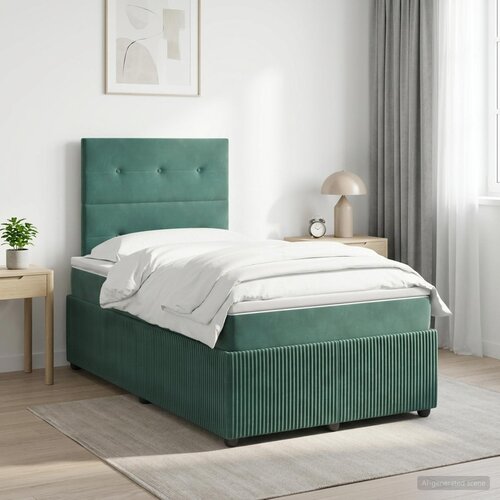  Boxspring krevet s madracem Tamnozelena 120 x 200 cm Bar&scaron;un Cijene