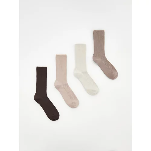 Reserved - Komplet od 4 pari čarapa - boja kave