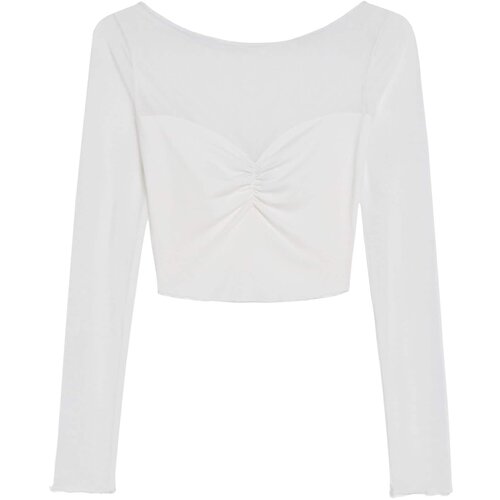 Bershka Majica bela Slike