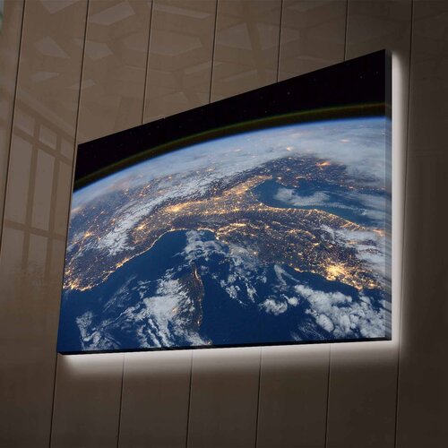 Wallity LED zidna dekoracija NASA-025, 70 x 100 cm, šarena Cene
