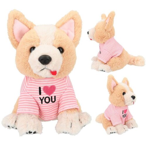 Top Model Pli&amp;scaron;ani pas, corgi lotti, 18 cm, Smeđi Slike
