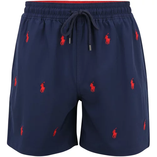 Polo Ralph Lauren Kupaće hlače 'Traveller' tamno plava / vatreno crvena