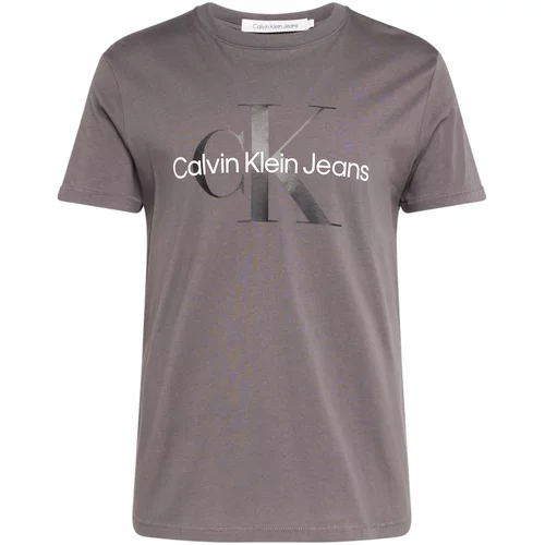 Calvin Klein Jeans Majica siva / antracit / bela