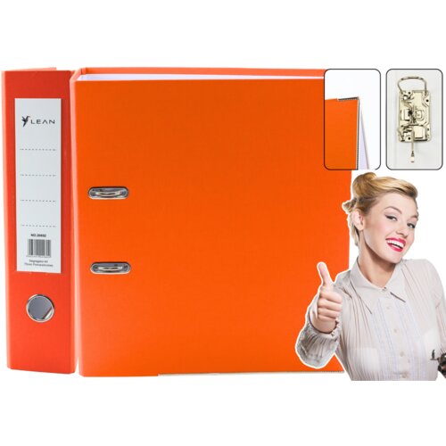 Registrator A4 &amp;scaron;irine 75mm s kapacitetom do 500 listov 80 g/m2 - oranžna Slike