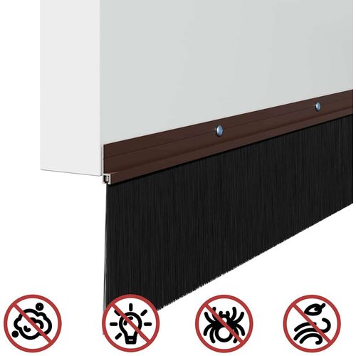  Držač četke za vrata 12 pcs Smeđa 100 cm Aluminijski legura Slike