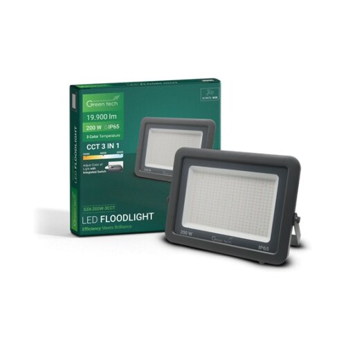 Greentech led reflektor aluminijumski 200w 3cct ip65 ( S3X-200W-3CCT ) Cene