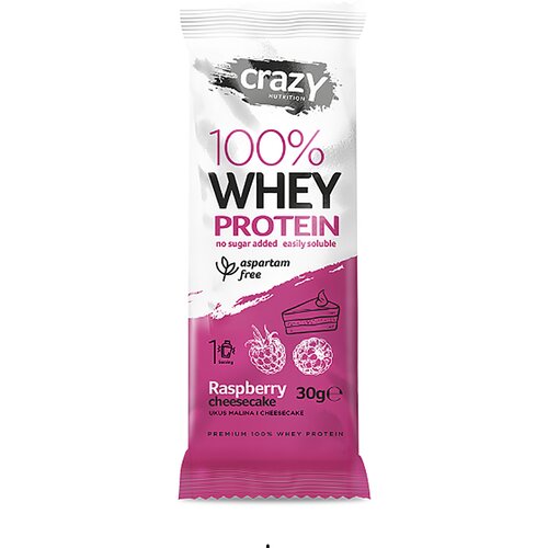 Hiperik Whey protein malina crazy nutrition, 30g Slike