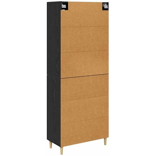  Highboard Crni hrast 69,5 x 34 x 180 cm Konstruirano drvo Slike