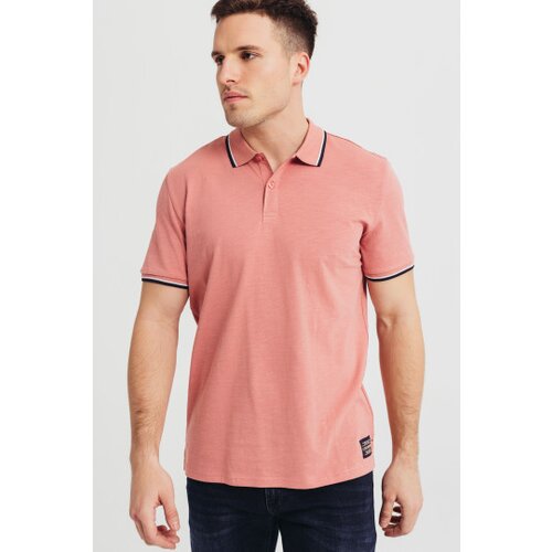 Legendww muska roze polo majica sa kontrastnim detaljima Slike