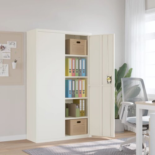 vidaXL Ormarić za spise bijeli 105 x 40 x 180 cm čelični Cijene