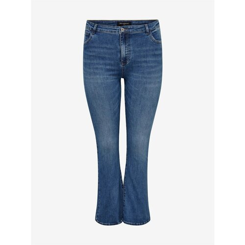 Only Blue Flared Fit Jeans CARMAKOMA Sally - Women Cene